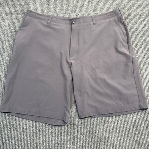 Ben Hogan Mens Performance Golf Shorts Gray Stretch Flat Front Size 40 WT2834